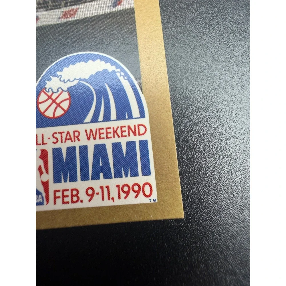 1990 NBA Hoops Michael Jordan All-Star East Card 5 Chicago Bulls Gold Border